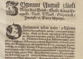 Konstytucje Statuta i Przywileje na Sejmach Walnych Koronnych od 1550 do 1581 roku, Kraków 1583. Biblioteka Archiwum Państwowego w Piotrkowie Trybunalskim, sygn. 3398.